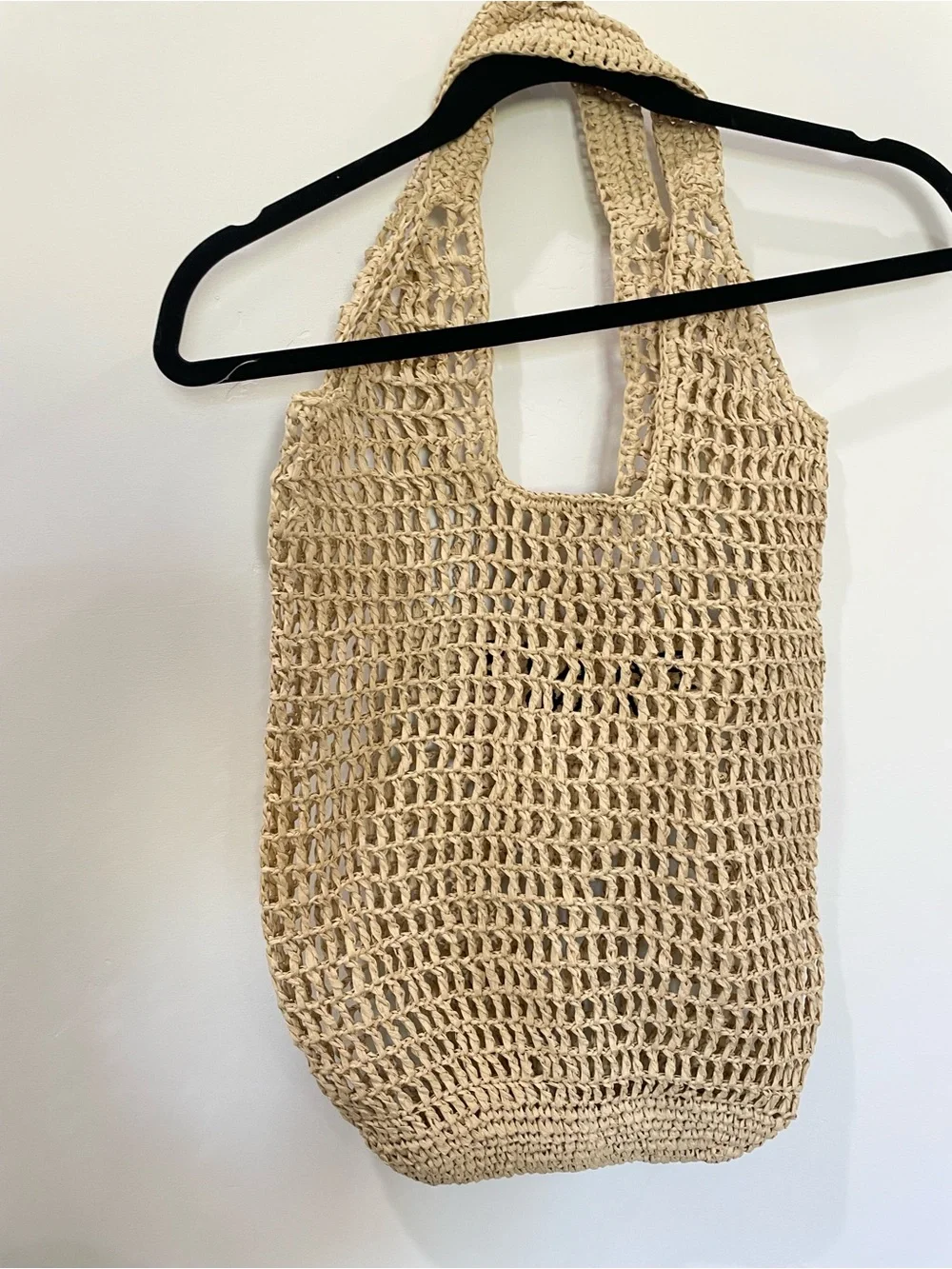 Paris Milano Logo Raffia Straw Tote Bag Beach Travel Perfect Summer Wear NWOT